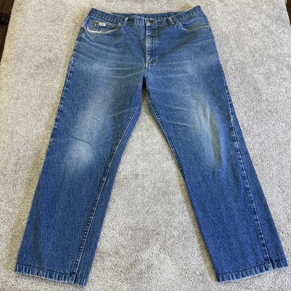 Vintage 90s LEE Blue Jeans 40x32 Classic Denim USA Made Style